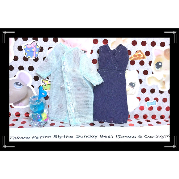 Hasbro, Takara Other - Petite Blythe Sunday Best Original Stock Outfit Dress Cardigan for 4" Doll VTG